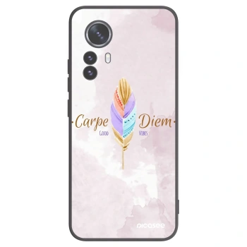 Picasee silikonski črni ovitek za Xiaomi 12 Pro - Carpe Diem