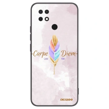 Picasee silikonski črni ovitek za Xiaomi Redmi 10C - Carpe Diem
