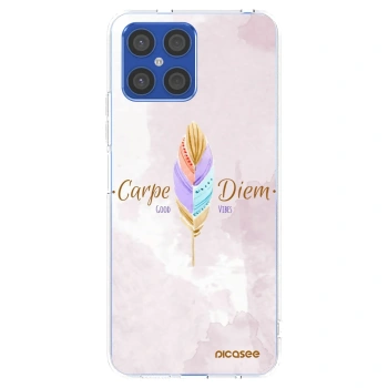 Picasee silikonski prozorni ovitek za Honor X8 4G - Carpe Diem
