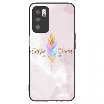 Picasee silikonski črni ovitek za OPPO A16s - Carpe Diem