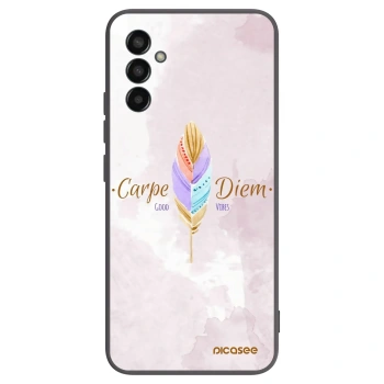 Picasee silikonski črni ovitek za Samsung Galaxy M13 M135F - Carpe Diem