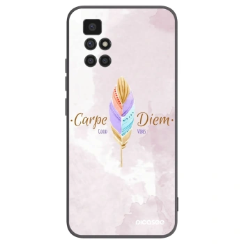 Picasee silikonski črni ovitek za Xiaomi Redmi 10 (2022) - Carpe Diem