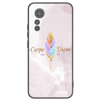 Picasee silikonski črni ovitek za Xiaomi 12 Lite - Carpe Diem