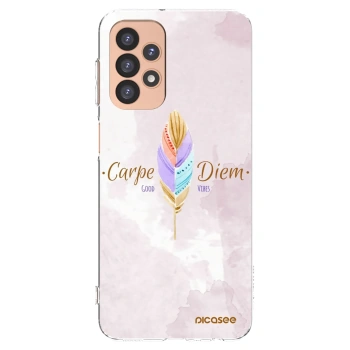 Picasee silikonski prozorni ovitek za Samsung Galaxy A23 A236B 5G - Carpe Diem