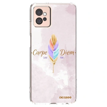 Picasee silikonski prozorni ovitek za Motorola Moto G32 - Carpe Diem