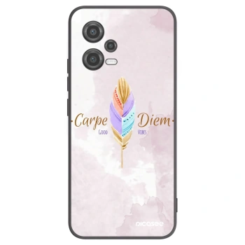 Picasee silikonski črni ovitek za Xiaomi Poco X5 - Carpe Diem