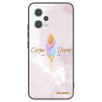 Picasee silikonski črni ovitek za Xiaomi Redmi Note 12 5G - Carpe Diem