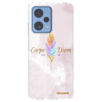 Picasee silikonski prozorni ovitek za Xiaomi Redmi Note 12 Pro 5G - Carpe Diem