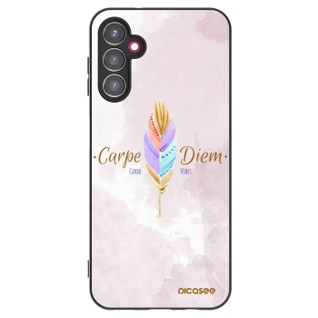 Picasee silikonski črni ovitek za Samsung Galaxy A14 5G A146P - Carpe Diem