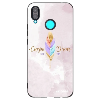 Picasee silikonski črni ovitek za Huawei Nova 3 - Carpe Diem
