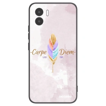 Picasee silikonski črni ovitek za Xiaomi Redmi A2 - Carpe Diem