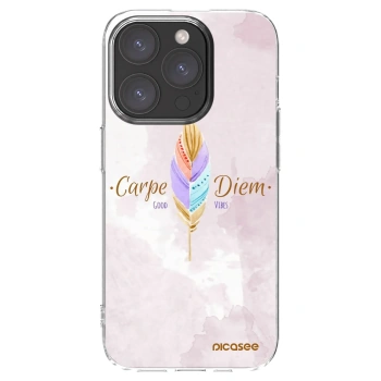 Picasee silikonski prozorni ovitek za Apple iPhone 15 Pro - Carpe Diem