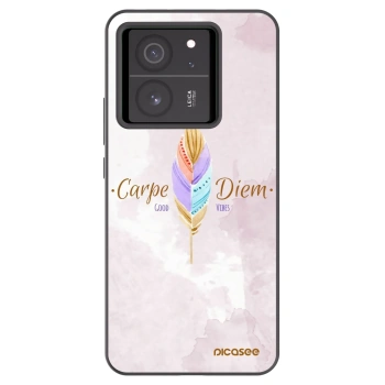Picasee silikonski črni ovitek za Xiaomi 13T - Carpe Diem