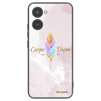Picasee silikonski črni ovitek za Realme 10 4G - Carpe Diem