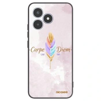 Picasee silikonski črni ovitek za Realme C53 - Carpe Diem