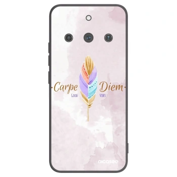 Picasee silikonski črni ovitek za Realme 11 Pro+ - Carpe Diem