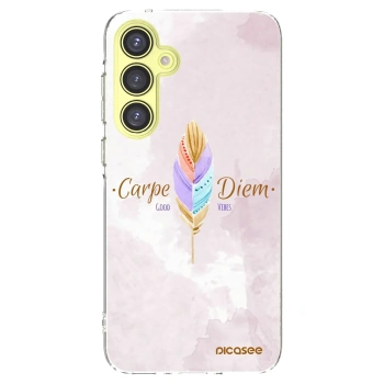 Picasee silikonski prozorni ovitek za Samsung Galaxy A35 5G A356B - Carpe Diem