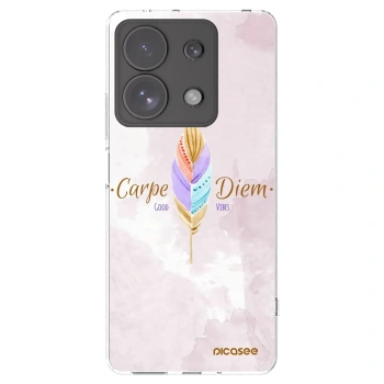 Picasee silikonski prozorni ovitek za Xiaomi Redmi Note 13 Pro 4G - Carpe Diem
