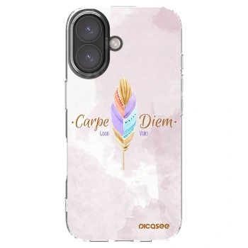 Picasee silikonski prozorni ovitek za Apple iPhone 16 - Carpe Diem