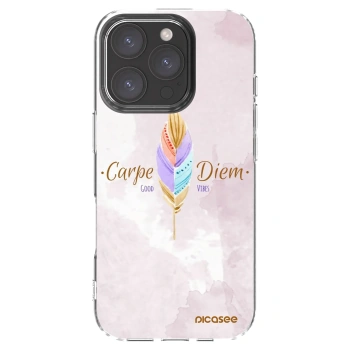 Picasee silikonski prozorni ovitek za Apple iPhone 16 Pro - Carpe Diem