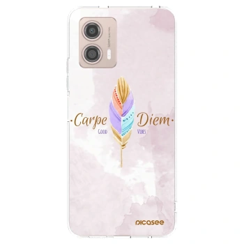 Picasee silikonski prozorni ovitek za Motorola Moto G53 5G - Carpe Diem
