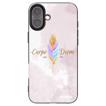 Picasee silikonski črni ovitek za Apple iPhone 16 Plus - Carpe Diem