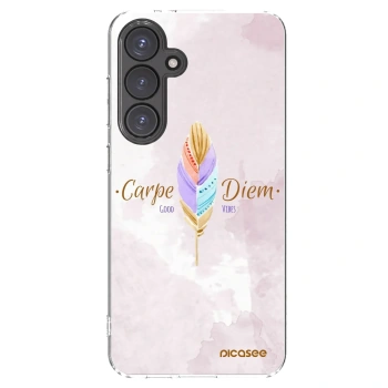Picasee silikonski prozorni ovitek za Samsung Galaxy S24 FE S721B - Carpe Diem