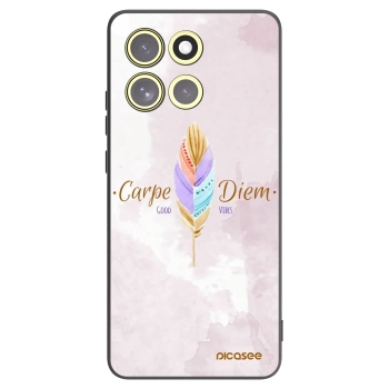 Picasee silikonski črni ovitek za Motorola Moto G86 5G - Carpe Diem