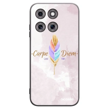Picasee silikonski črni ovitek za Motorola Moto G77 - Carpe Diem