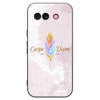 Picasee silikonski črni ovitek za Google Pixel 10a - Carpe Diem