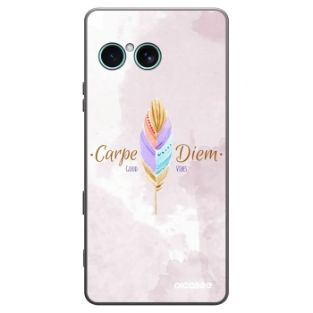 Picasee silikonski črni ovitek za Sony Xperia 10 VII - Carpe Diem