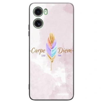 Picasee silikonski črni ovitek za Motorola Moto G06 - Carpe Diem
