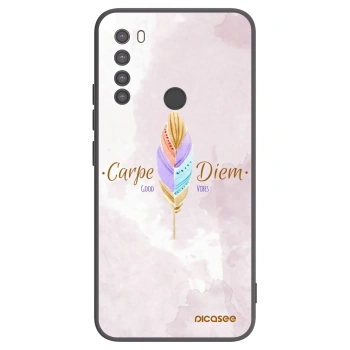 Picasee silikonski črni ovitek za Xiaomi Redmi Note 8 - Carpe Diem