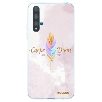 Picasee silikonski prozorni ovitek za Huawei Nova 5T - Carpe Diem