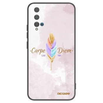 Picasee silikonski črni ovitek za Huawei Nova 5T - Carpe Diem