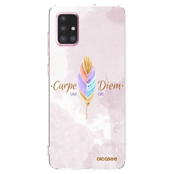 Picasee silikonski prozorni ovitek za Samsung Galaxy A71 A715F - Carpe Diem