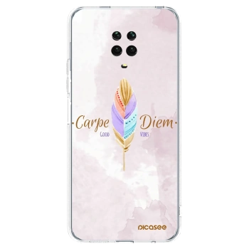 Picasee silikonski prozorni ovitek za Xiaomi Redmi Note 9S - Carpe Diem