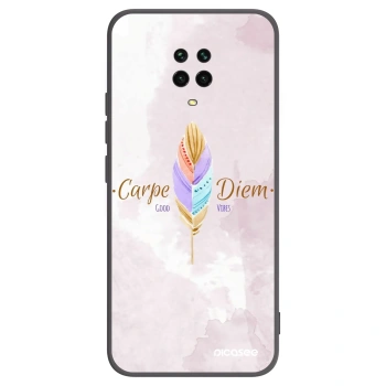 Picasee silikonski črni ovitek za Xiaomi Redmi Note 9S - Carpe Diem