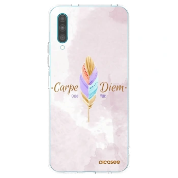 Picasee silikonski prozorni ovitek za Samsung Galaxy A30s A307F - Carpe Diem