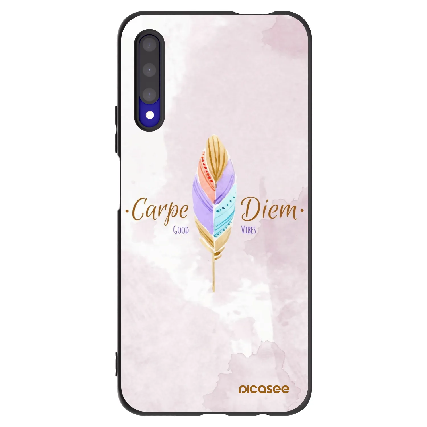 Picasee silikonski črni ovitek za Honor 9X Pro - Carpe Diem