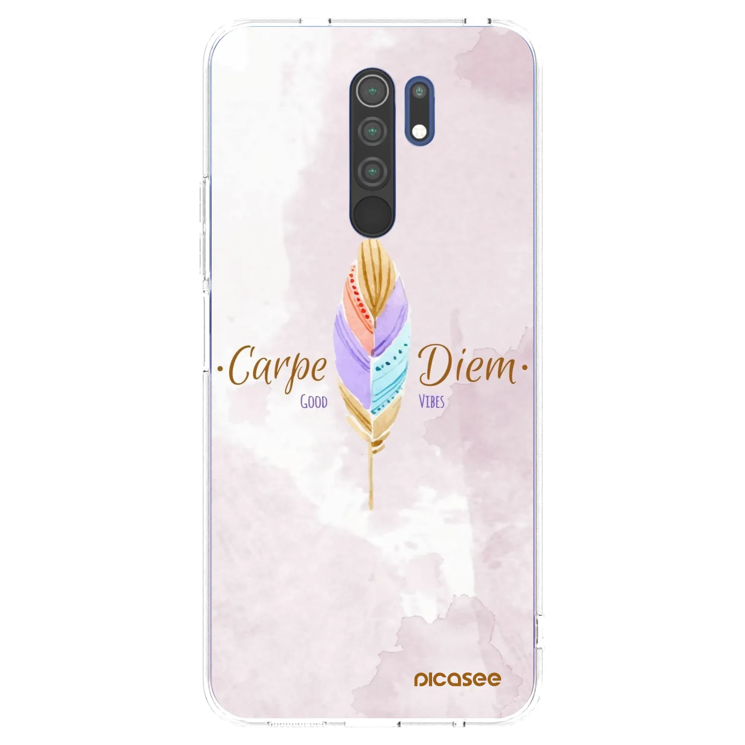 Picasee silikonski prozorni ovitek za Xiaomi Redmi 9 - Carpe Diem