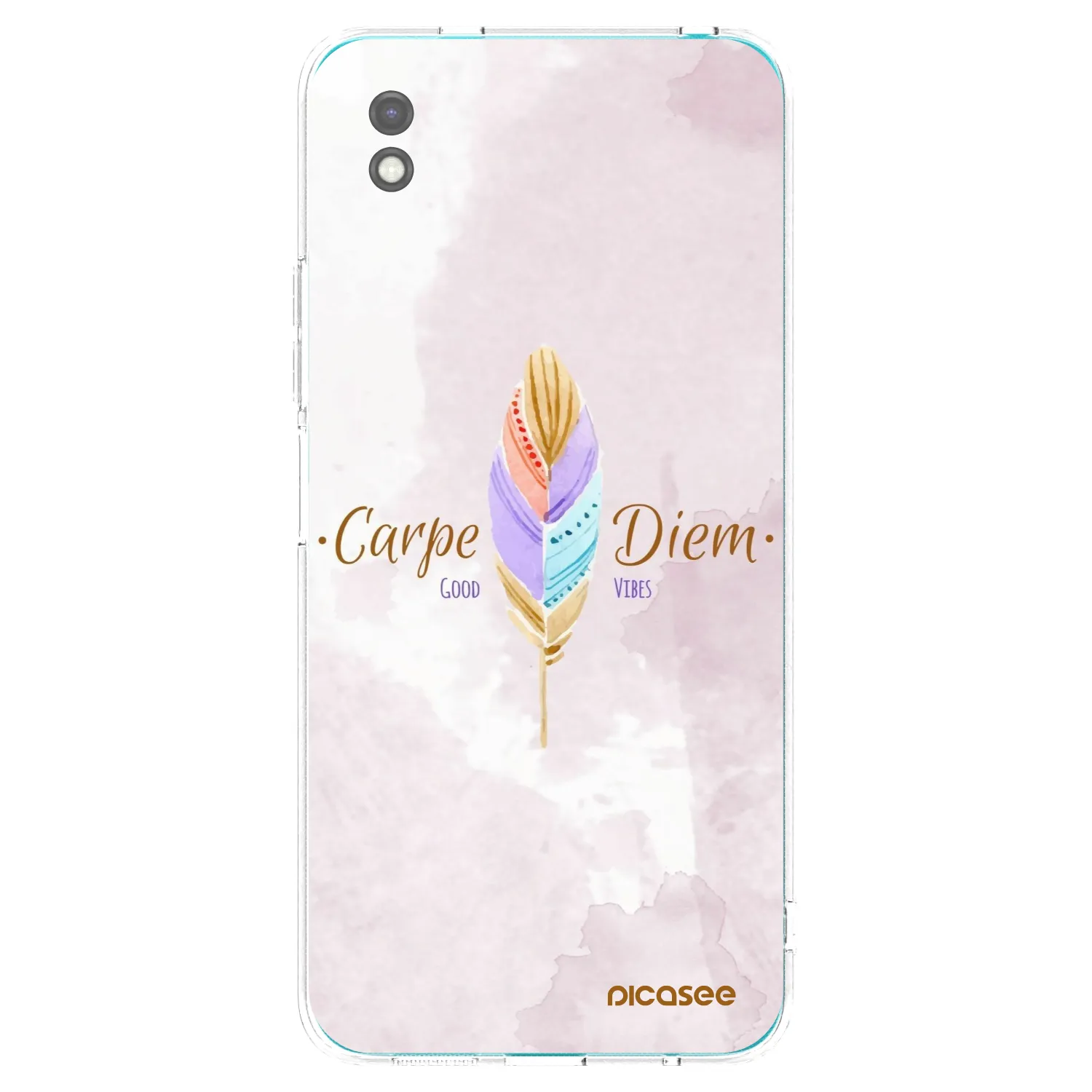Picasee silikonski črni ovitek za Xiaomi Redmi 9A - Carpe Diem