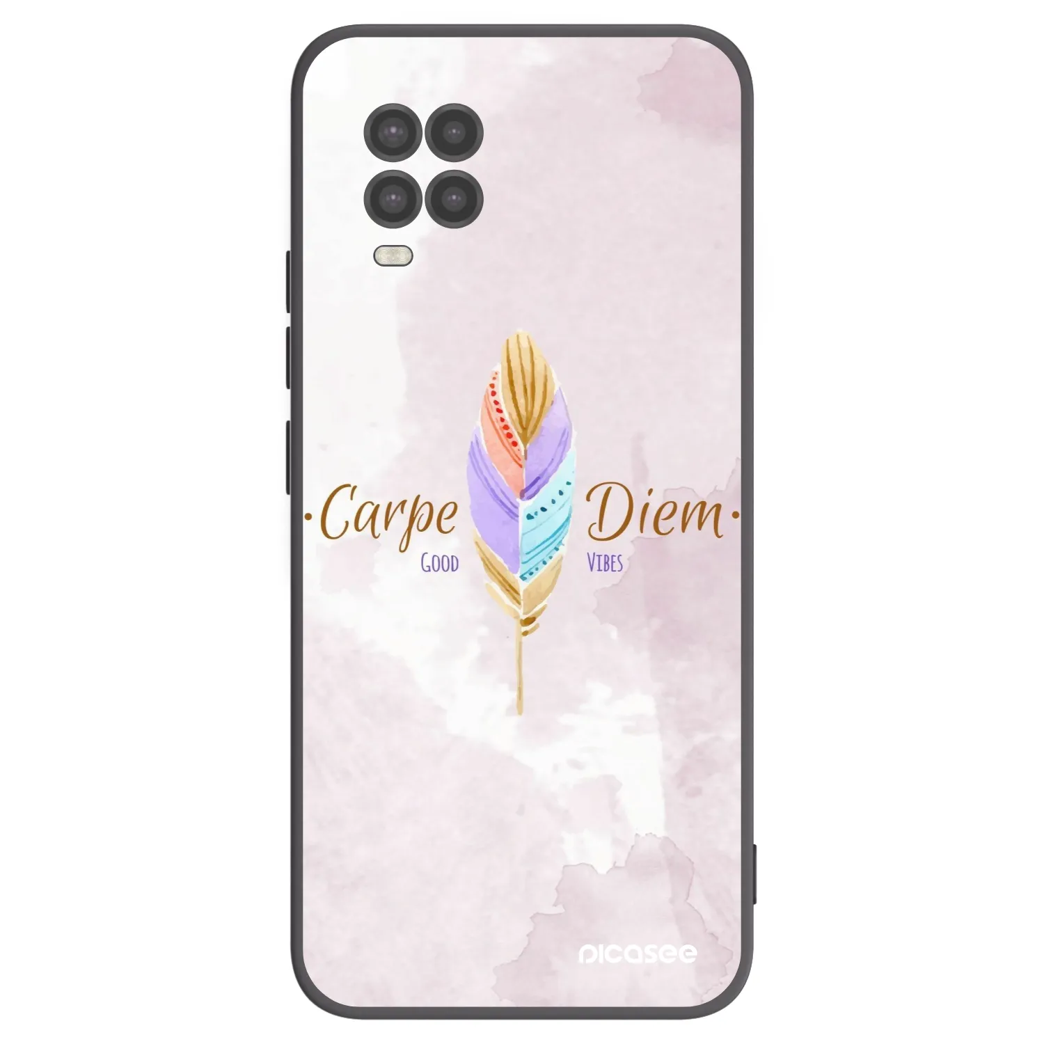 Picasee silikonski črni ovitek za Xiaomi Mi 10 Lite - Carpe Diem