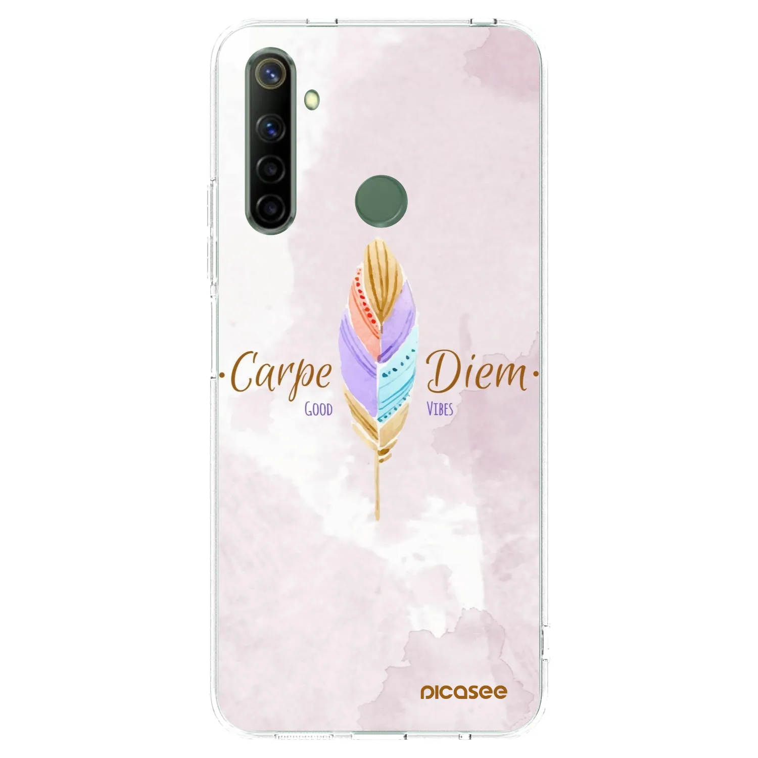Picasee silikonski prozorni ovitek za Realme 6i - Carpe Diem