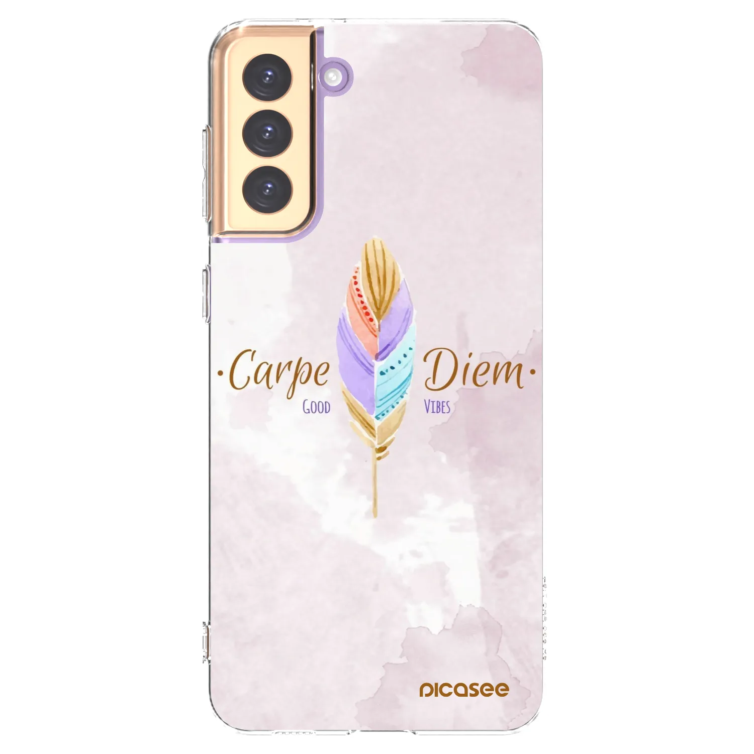 Picasee silikonski prozorni ovitek za Samsung Galaxy S21+ 5G G996F - Carpe Diem