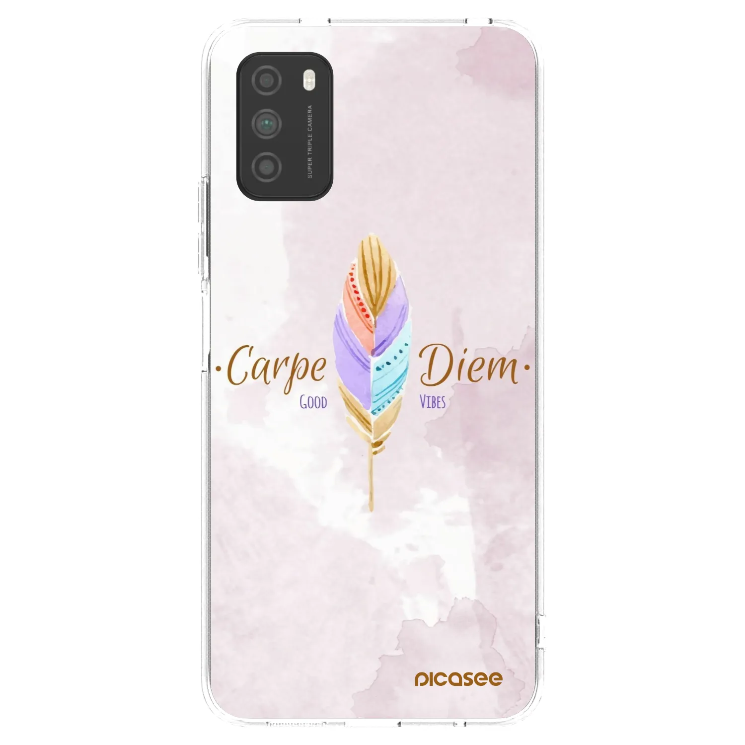 Picasee silikonski prozorni ovitek za Xiaomi Poco M3 - Carpe Diem
