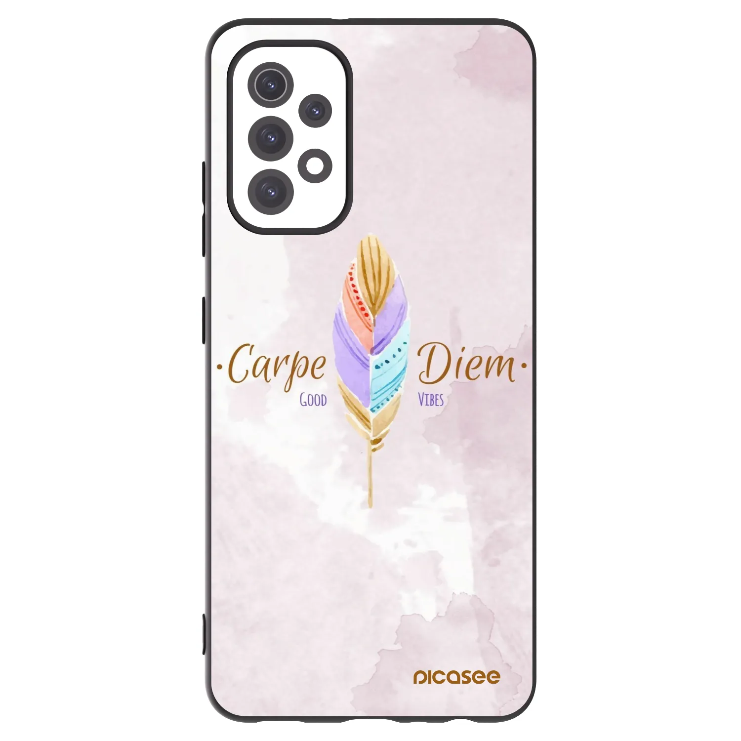 Picasee silikonski črni ovitek za Samsung Galaxy A32 5G A326B - Carpe Diem