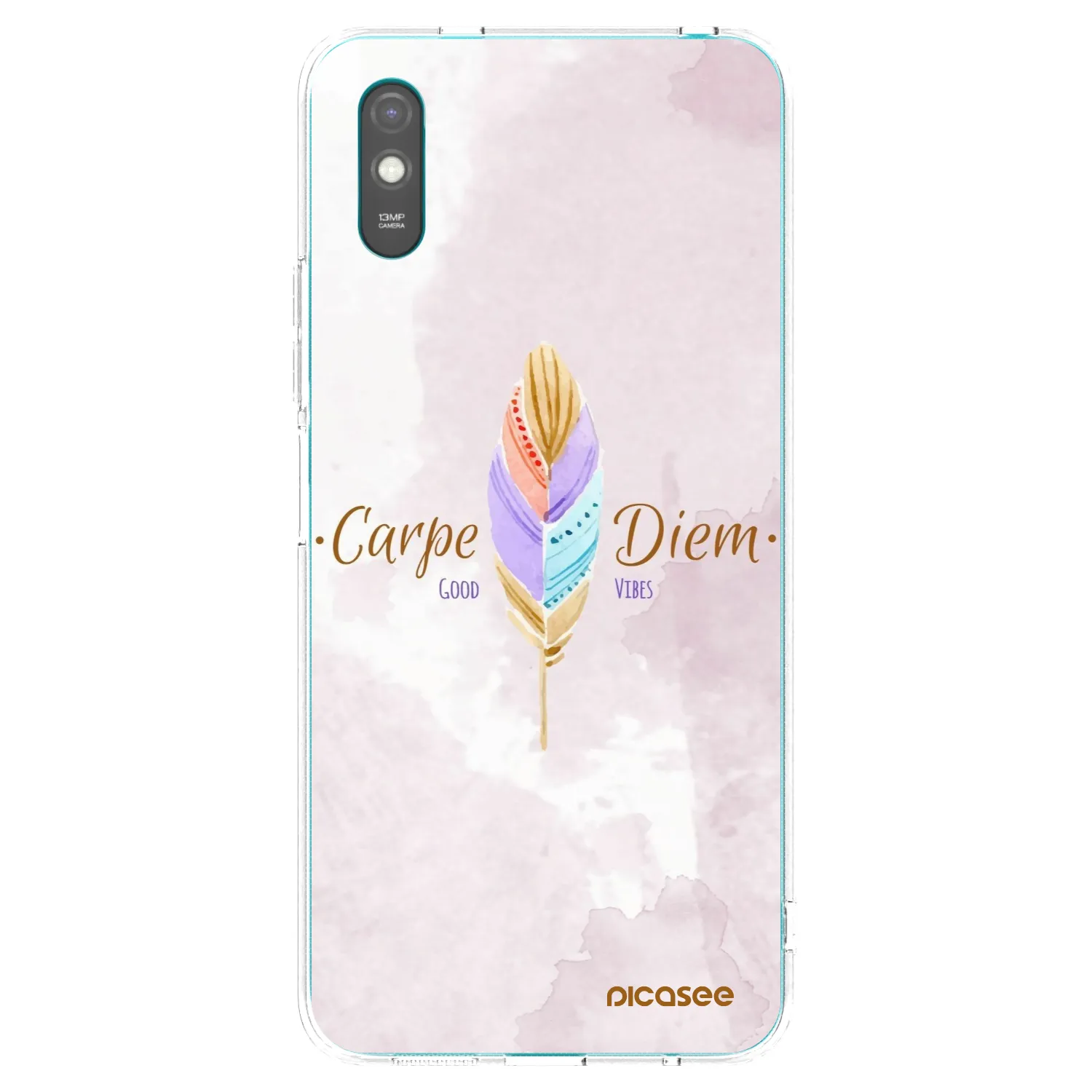 Picasee silikonski prozorni ovitek za Xiaomi Redmi 9AT - Carpe Diem
