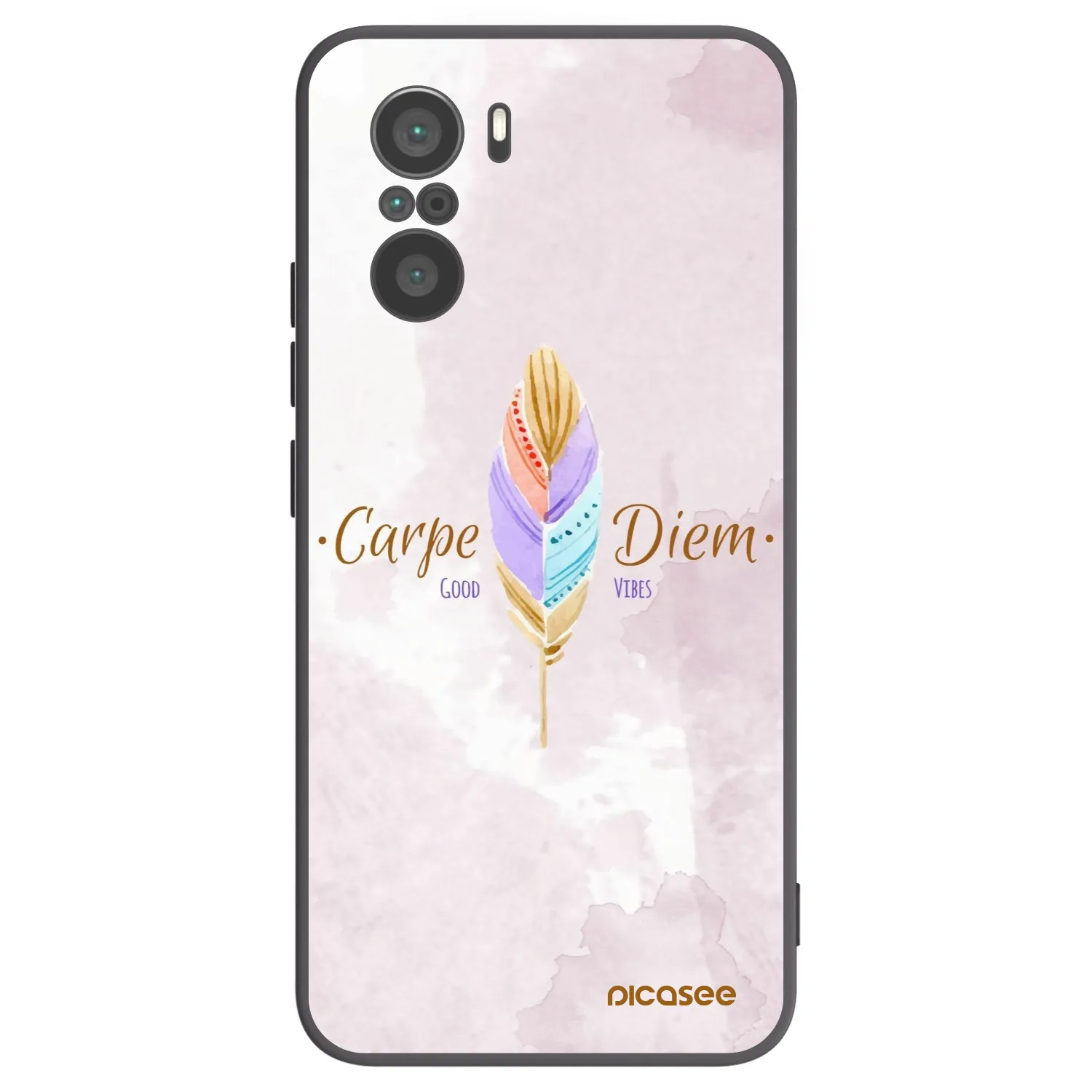 Picasee silikonski črni ovitek za Xiaomi Poco F3 - Carpe Diem