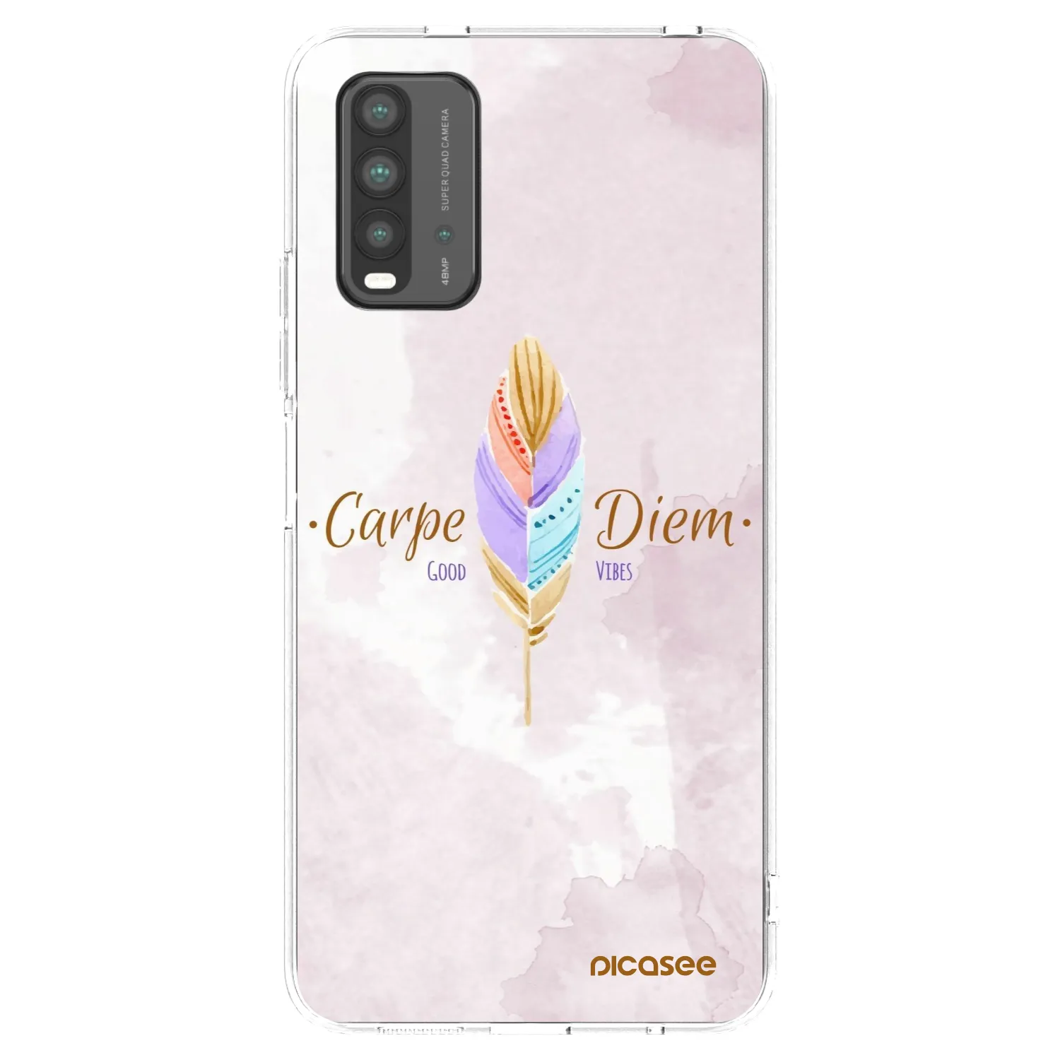 Picasee silikonski prozorni ovitek za Xiaomi Redmi 9T - Carpe Diem